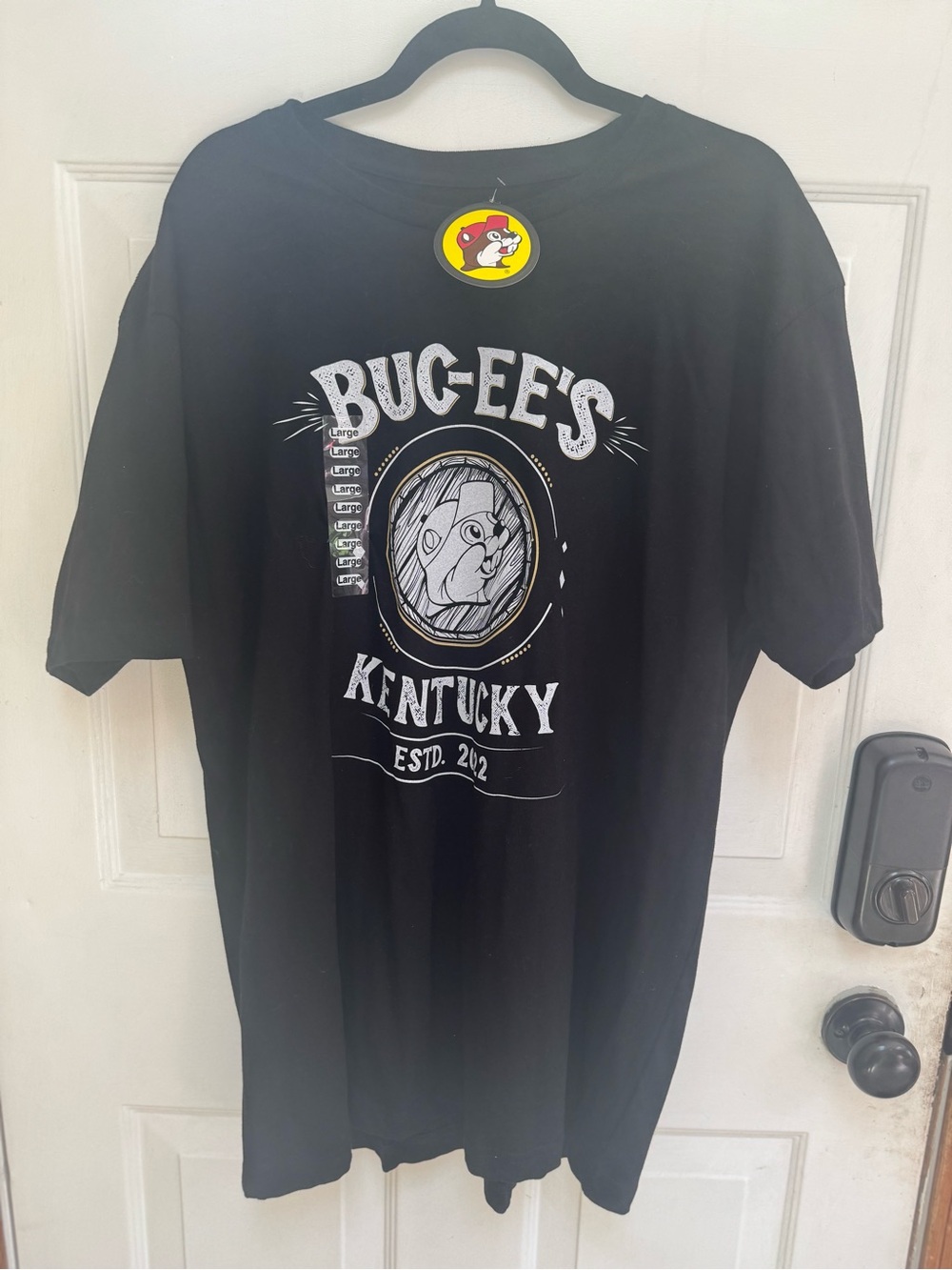 NWT Buc-ees Kentucky Estd 2022 Graphic Tee Black Mens Large New With Tags